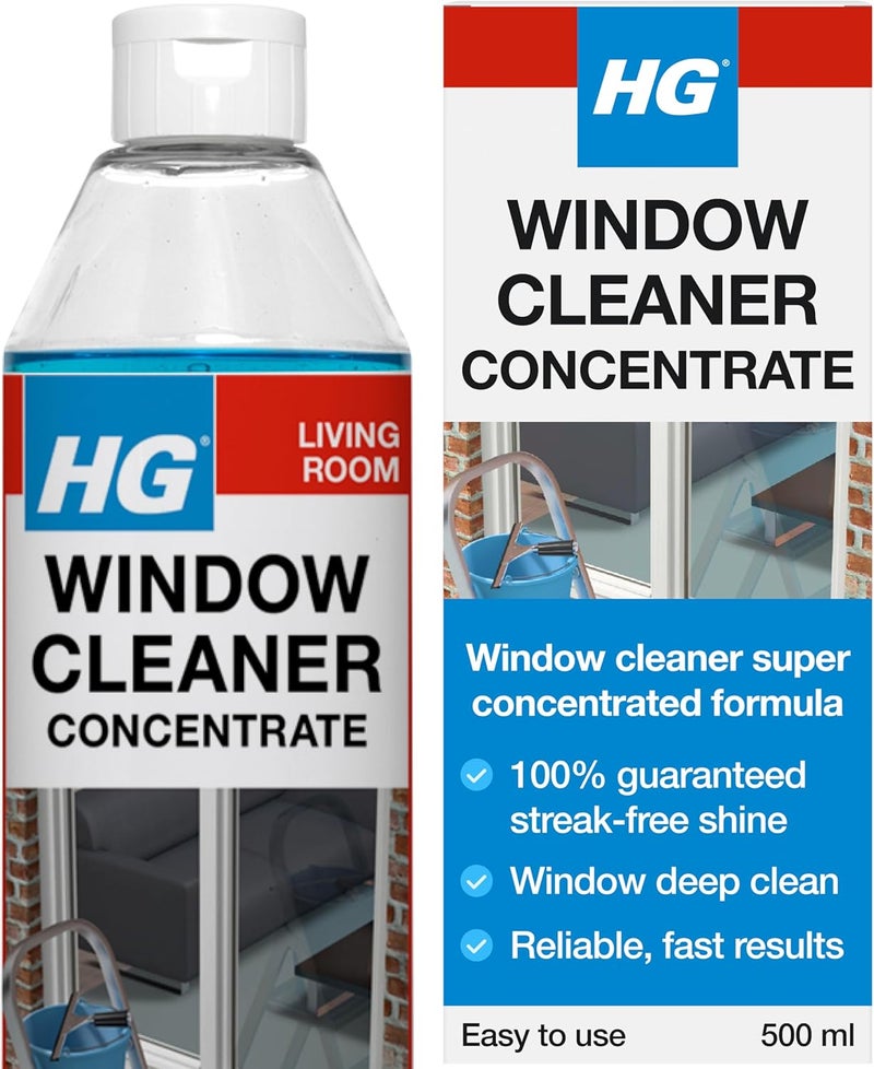HG Window Cleaner Concentrate, Professional Streak-Free Shine – 500ml - Image 1